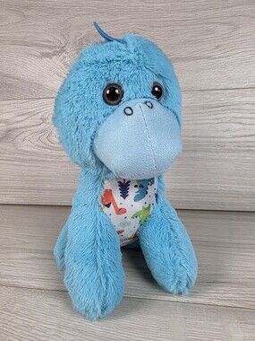 A&A Global Industries Blue Plush Dinosaur w Multicolor Belly SU20